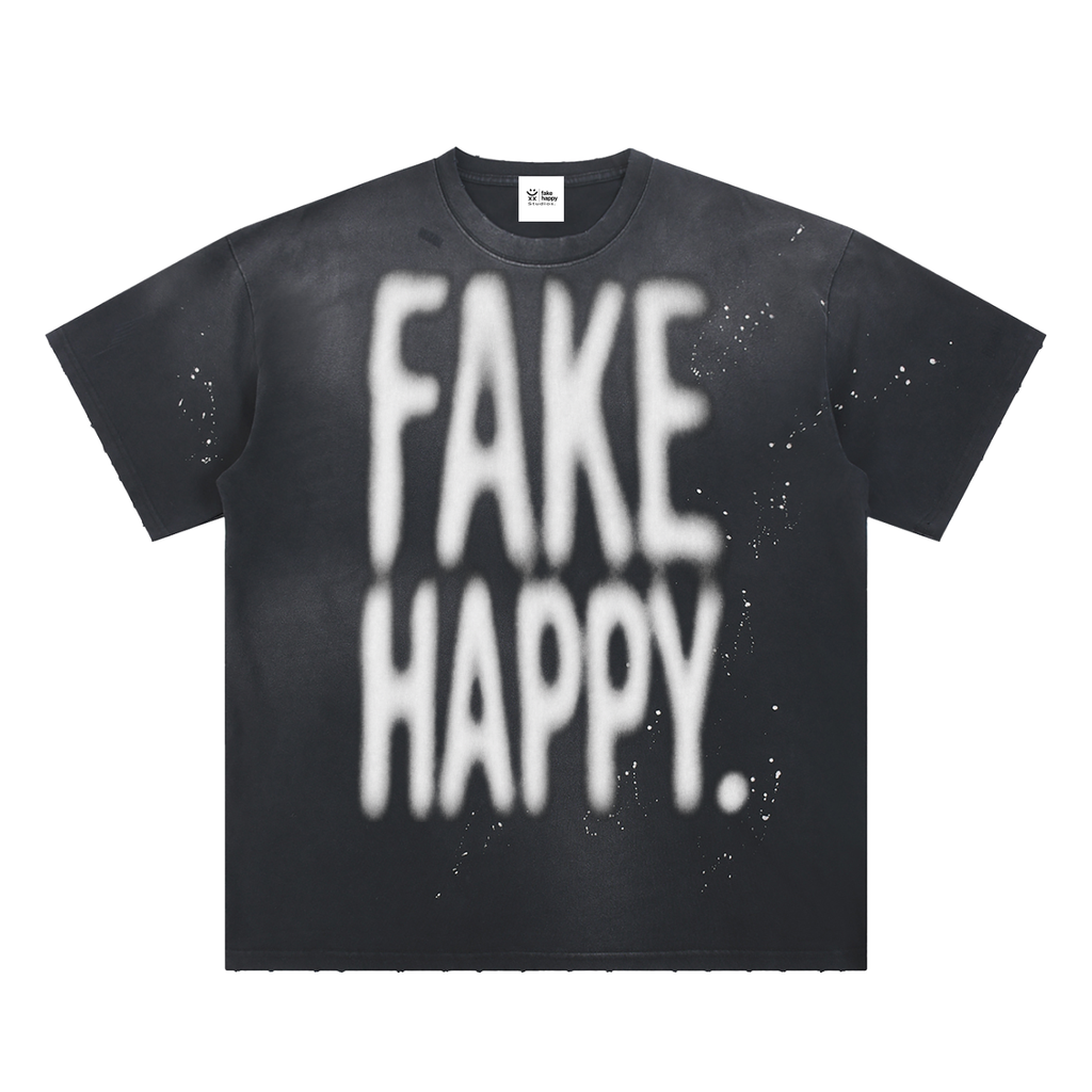 Unisex "Unclear" Sunfade Paint Splatter T-Shirt