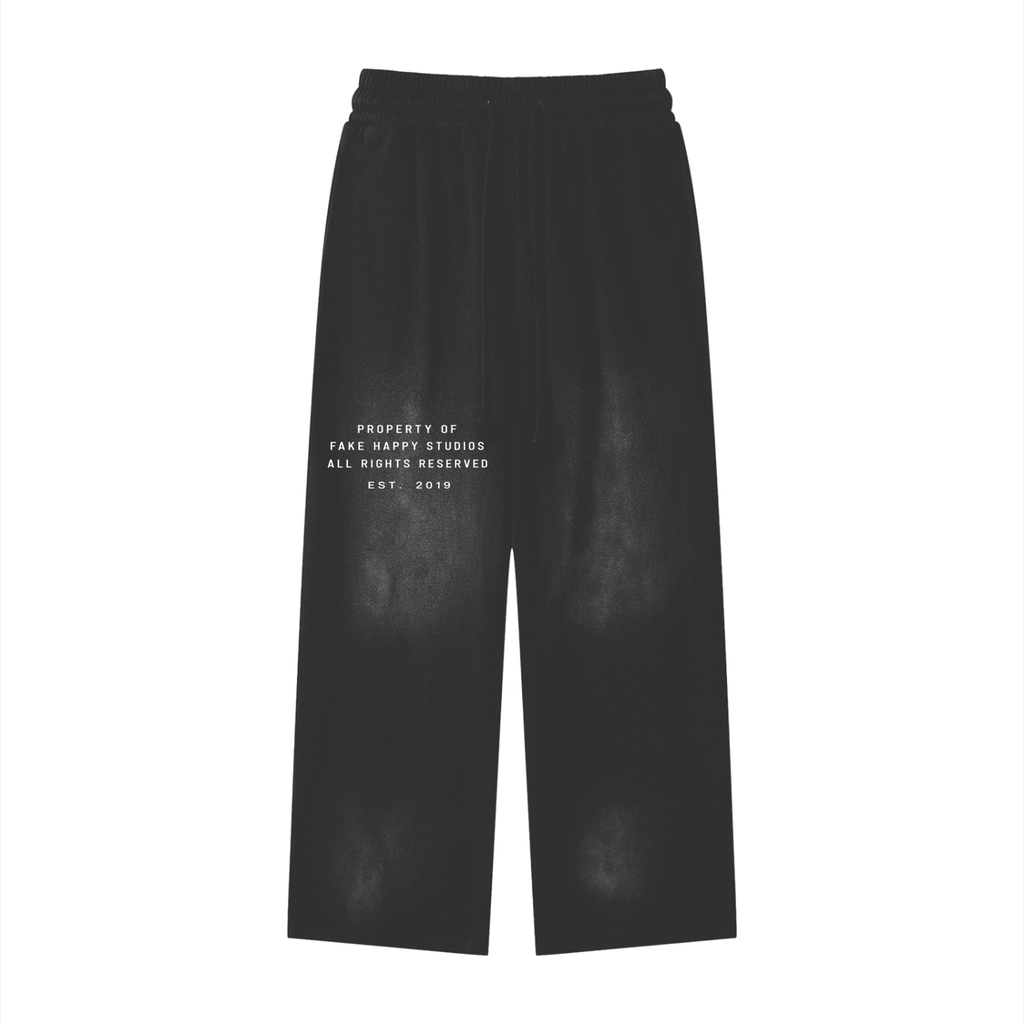 Unisex "Property" Sunfade Loose Fit Cotton Sweatpants
